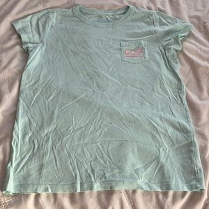 teal vineyard vines short sleeve shirt L girl